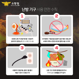 울진소방서, 겨울철 난방용품 화재예방 홍보