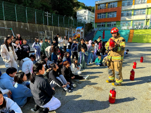울릉초, 화재 대응 훈련