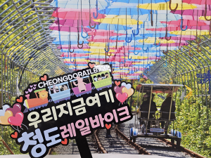 청도레일바이크 타고 소중한 추억 만들기