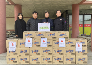 영주시 단산면 허문규 씨, 라면 25박스 기탁