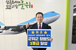 대구시 군위군 최초 종합청렴도 ‘1등급’ 달성