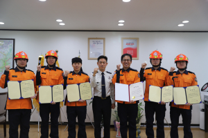 대구달성소방서, 최우수 운전원ㆍ구급대원 표창 수여