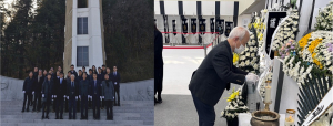 한국장학재단, 을사년 맞이 앞산 충혼탑ㆍ제주항공 사고 희생자 합동 분향소 참배