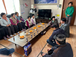 청도군 각남면, 지역내 경로당 순회 인사