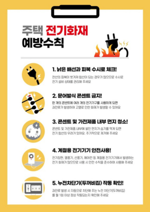 청도소방서 “전기화재는 이렇게 예방하세요”