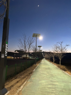 군위종합운동장 주변 안심가로등 설치