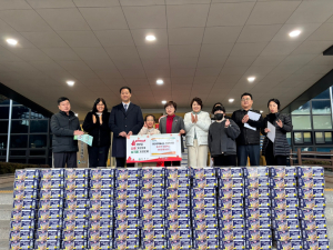 이상민ㆍ이채린 부녀, 칠곡에 컵라면 기부