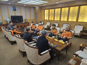 심춘섭 대구동부소방서장, 대구공항 재난 예방 현장 지도