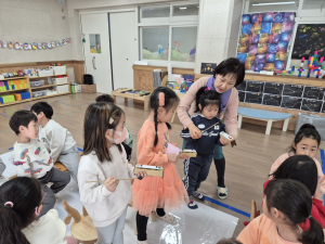 예천 새벗유치원, 동요 배우기 실시
