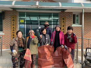 대구 군위군 우보면 주민일동, 자발적 설맞이 환경정화 봉사 활동