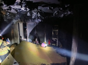 한밤 구미 다세대주택 불 …인명 피해 없어