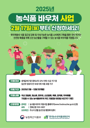 영천시, 생계급여가구 신선 농축산물 구입비 지원