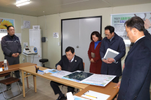 주낙영 경주시장, 산내면 상수도 확충사업 추진상황 점검