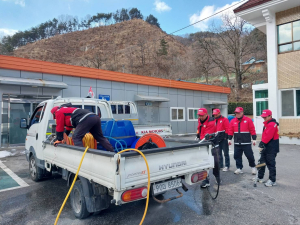 김천시 부항면, 봄철 대비 산불진화 훈련