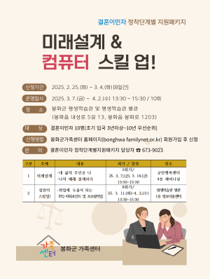 봉화군가족센터, 결혼이민자 취업 돕기