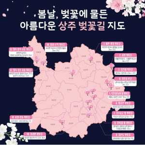 상주시, 아름다운 벚꽃길 SNS 인증 이벤트 실시