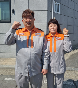 칠곡署 부부 의용대원, 빌라화재 피해 막아
