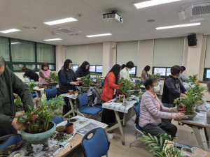 상주시농기센터, 상주시 우리꽃연구회 생활원예 기술교육