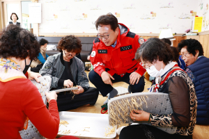 울진읍, 어르신 친환경 새싹삼 재배 원예 활동