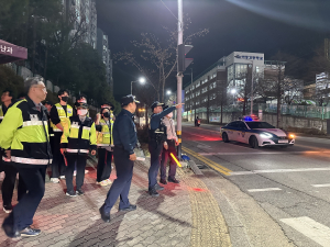 구미 진평파출소, 범죄예방 캠페인 펼쳐