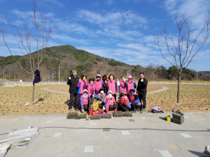 김천시 대덕면, 봄맞이 꽃묘 식재