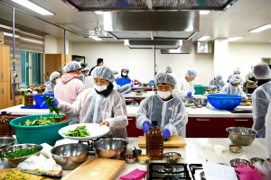 울릉군농기센터, 명이 페스토 체험교육