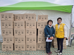 문경미소, 경북 산불 피해 구호물품 전달