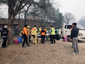 안동 산불현장 속 따뜻한 온정 봇물