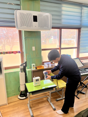 청도교육청, 교내 공기청정기 실태 파악