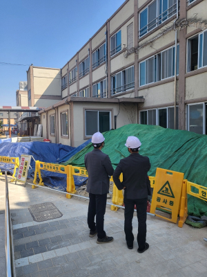 사립교 대규모 공사장 안전 점검…경북교육청, 전문 공무원 투입 지도