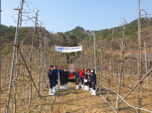 울진군, 과수화상병 약제 방제 현장 연시회