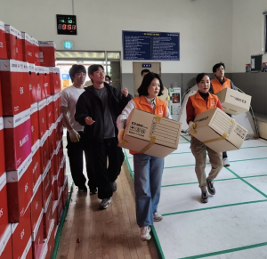 경북지방우정청, 산불피해지역 봉사활동