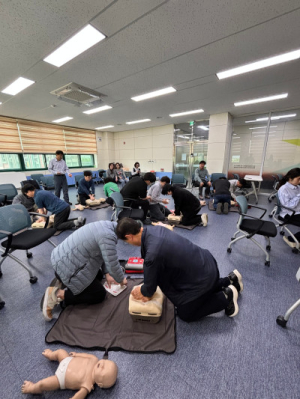 경북교육청정보센터, 전 직원 심폐소생술 응급처치 교육