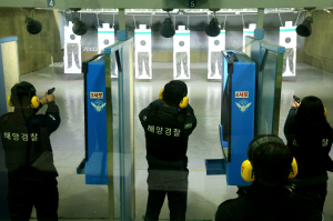 김환경 동해해경서장, 정례사격 훈련 점검