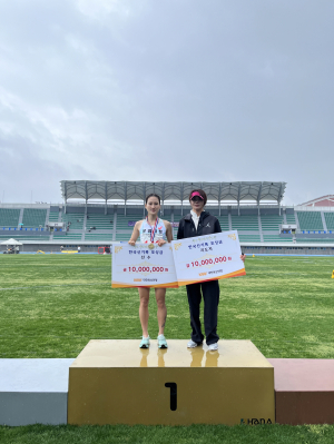 문경시청육상단 조하림, 여자 3000m 장애물 ‘한국신기록’
