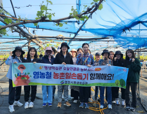 영천시 평생학습관 직원들, 오늘만큼은 농부 모드 ON