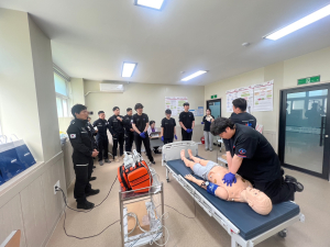 동해해경청 포항항공대, 선린대학교 현장형 구급 특성화 교육 참여