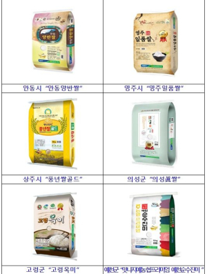 밥맛 좋은 ‘경북 대표 6대 우수 브랜드 쌀’
