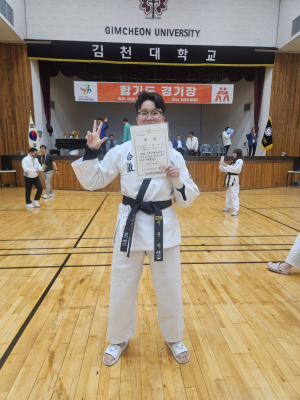 선린대학교 경찰보안무도과 이선미 학생, 제63회 경북도민체전 합기도대회 3위 입상