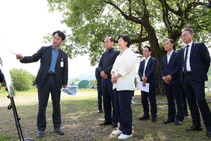 상주 온 송미령 농림축산식품부 장관, 농촌공간정비 점검