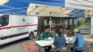 군위군, 산사태 대비 주민대피훈련