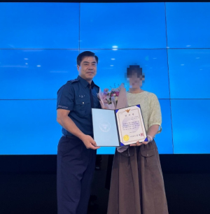 구미경찰서, 구미시 통합관제요원에 감사장 전달