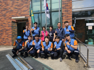 포스코 포항제철소 열연부, 경로당 싱크대 교체 봉사