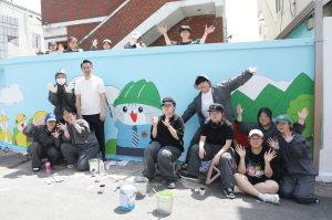 영남이공대학교 웹툰과, 지역사회와 함께 ‘힐링 벽화 거리’ 조성