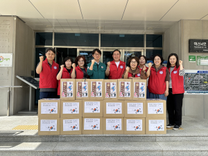 김천시 율곡동, 참전유공자 무궁화 박스 전달