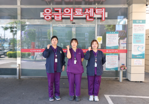 포항세명기독병원 응급의료센터 직원들, 신속 화재 진압으로 큰 불 막아