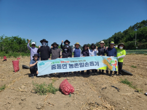 상주시 중동면, 영농철 직원 농촌일손돕기 실시