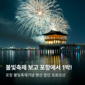 포항시 “국제불빛축제 구경하고 숙박할인 받자”