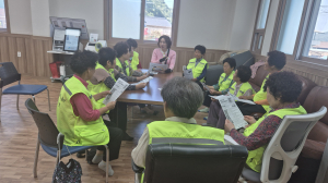 고령군 운수면, 노인일자리 참여자 혹서기 안전교육 실시
