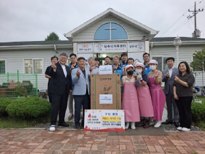 상주삼백로타리클럽, 경로식당 무료급식소 에어컨 기탁